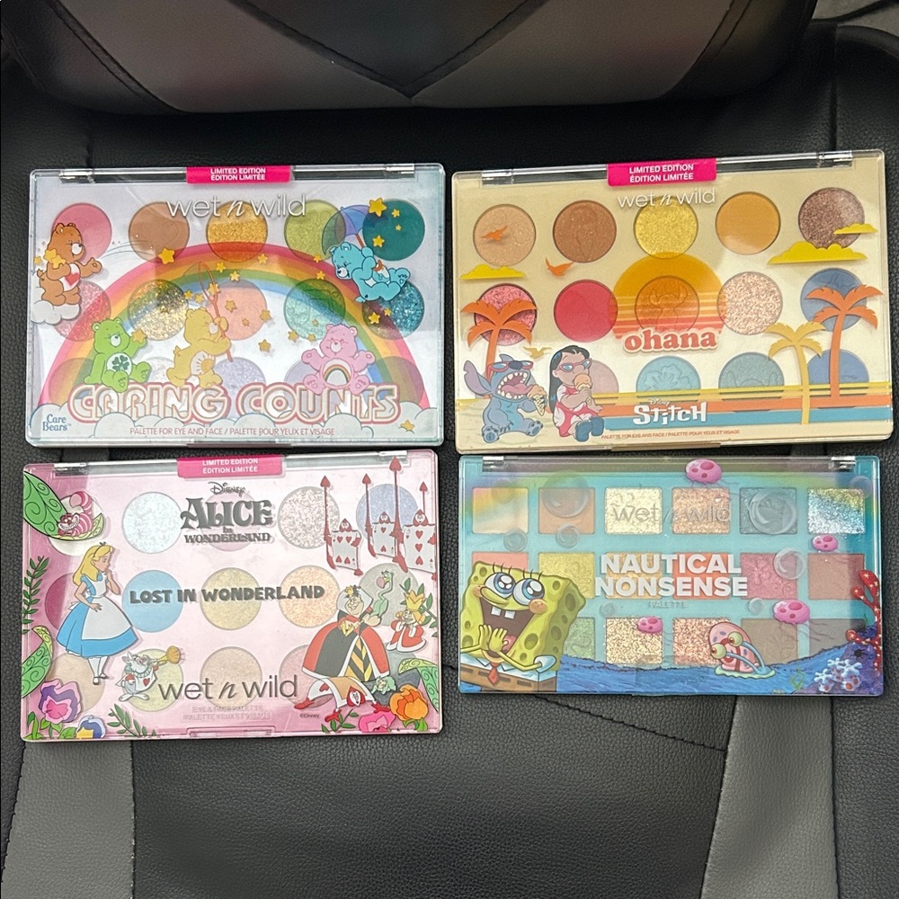 ✨ NEW ✨ Wet n Wild Palettes Stitch, Alice in Wonderland, CareBears, SpongeBob 💖